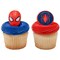 Marvel's Spider-Man Spider and Mask Cupcake Rings - set of 12